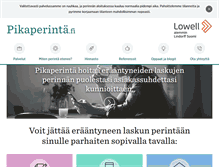 Tablet Screenshot of pikaperinta.fi